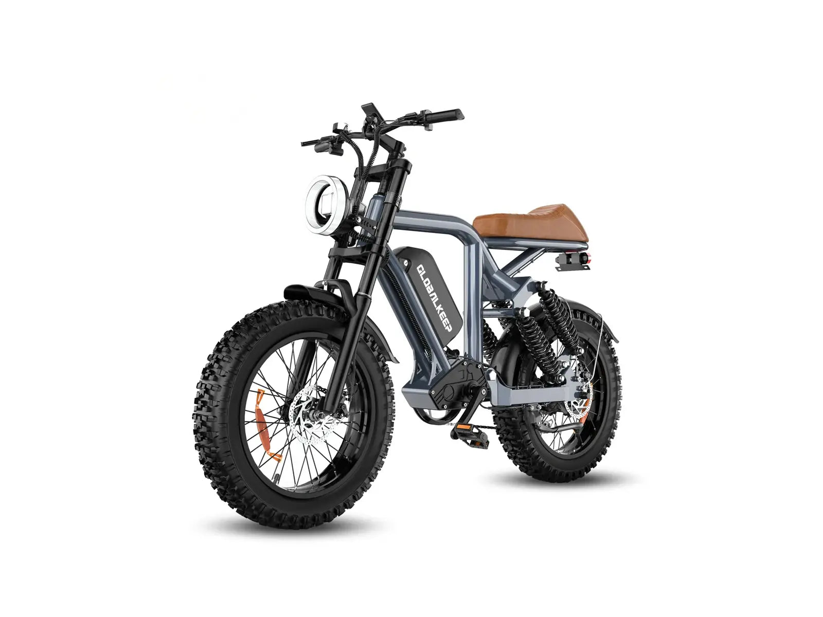 Hikeep MG 1500W high-speed fat tire electric bike with full suspension and 30+ MPH capability for all-terrain riding