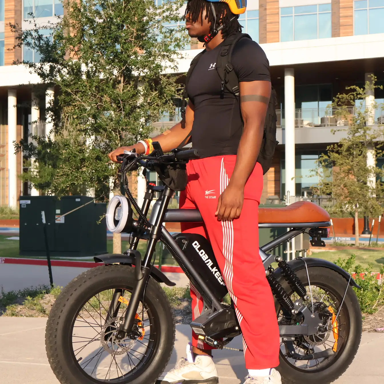 Hikeep MG 1500W high-speed fat tire electric bike with full suspension and 30+ MPH capability for all-terrain riding